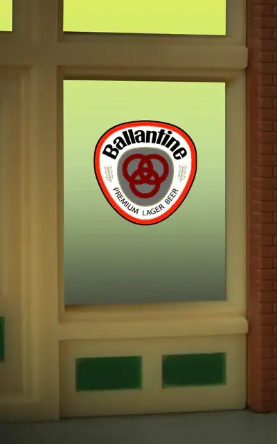 Ballentine Beer Window Sign
