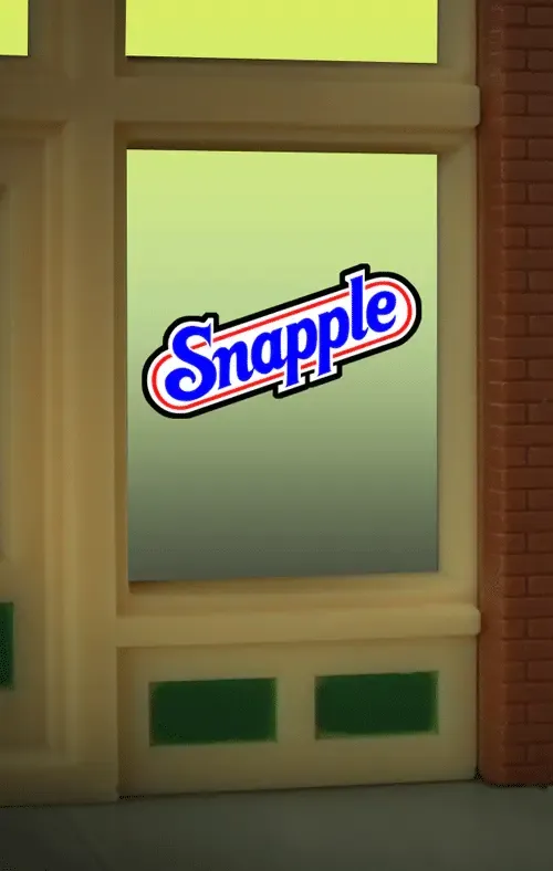 Snapple Window Sign