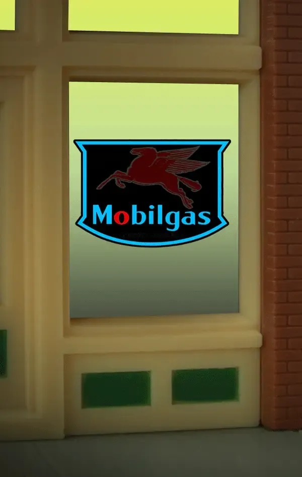 Mobil Window Sign (HO/O)