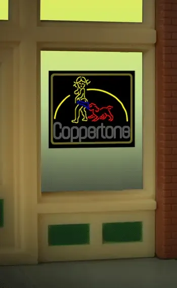 Coppertone Window Sign