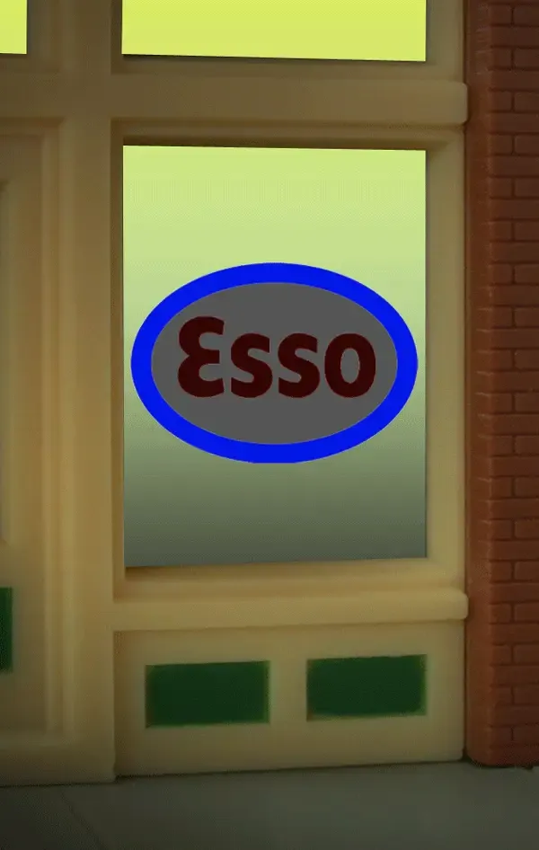 Esso Window Sign (HO/O)