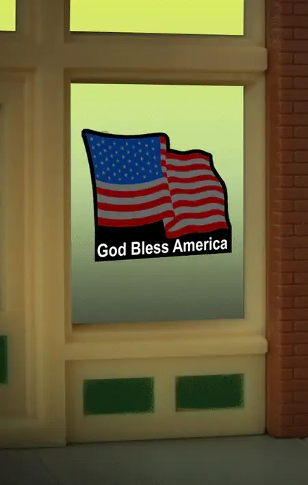 Flag Window Sign