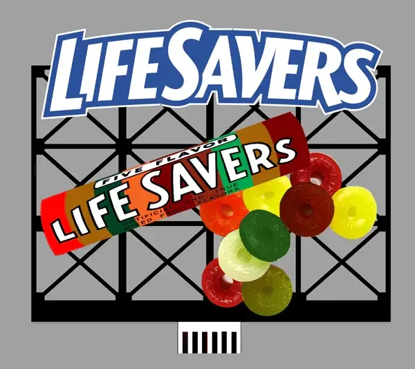 Lifesavers 3D Billboard Sign (Lg)