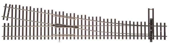 Code 100 Nickel Silver DCC-Friendly #6 Turnout -- Right Hand