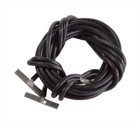 Code 70 Nickel Silver Terminal Joiners pkg(2) -- Includes Black 22-Gauge Wire