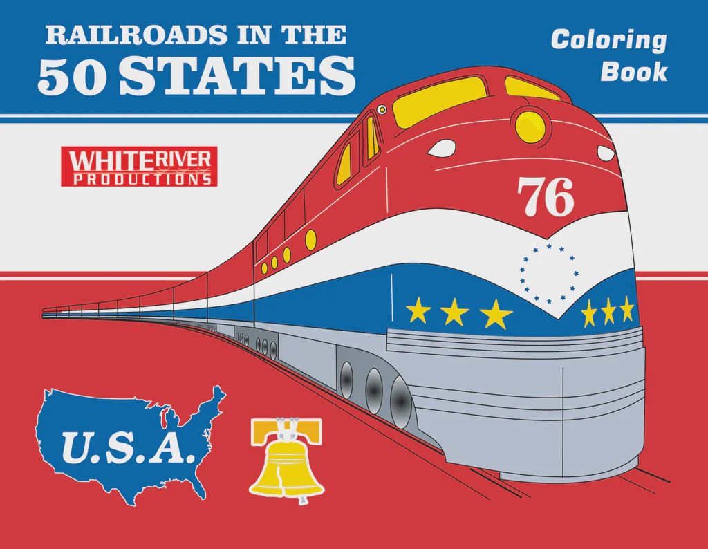 Railroads In The 50 States Coloring Book