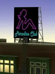 NZ scale Billboard Paradice Club