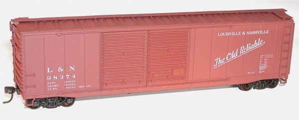 AAR 50' Riveted-Side Double-Door Boxcar - Kit - L&amp;N #98374