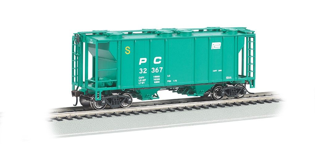 PS-2 Two-Bay Covered Hopper-Penn Central
