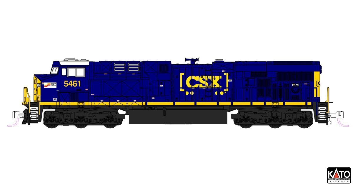 N ES44AC Diesel CSX #5461/SBD Boxcar Logo/DCC Sound
