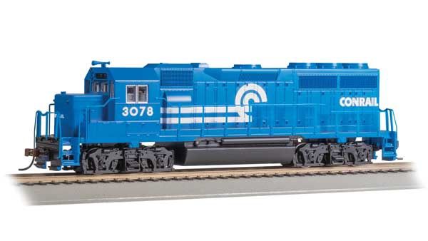 EMD GP40 - Standard DC -- Conrail #3078 (blue, white) PREOWNED