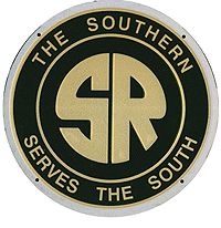 Embossed Die-Cut Metal Sign -- Southern Railway