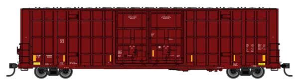 60' High Cube Plate F Horizontal  Post Boxcar, Select: Data Only