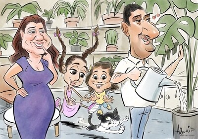 G- Order Caricature Family or larger Group (4 minimum)