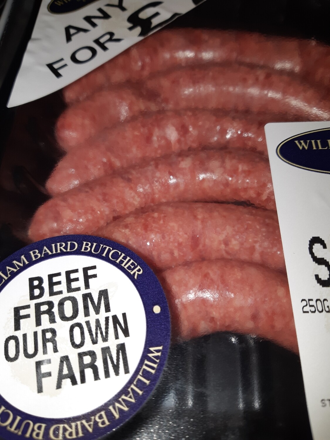 Beef Sausages (William Bairds)