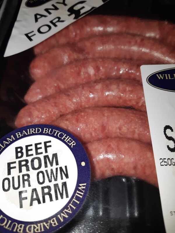 Beef Sausages (William Bairds)