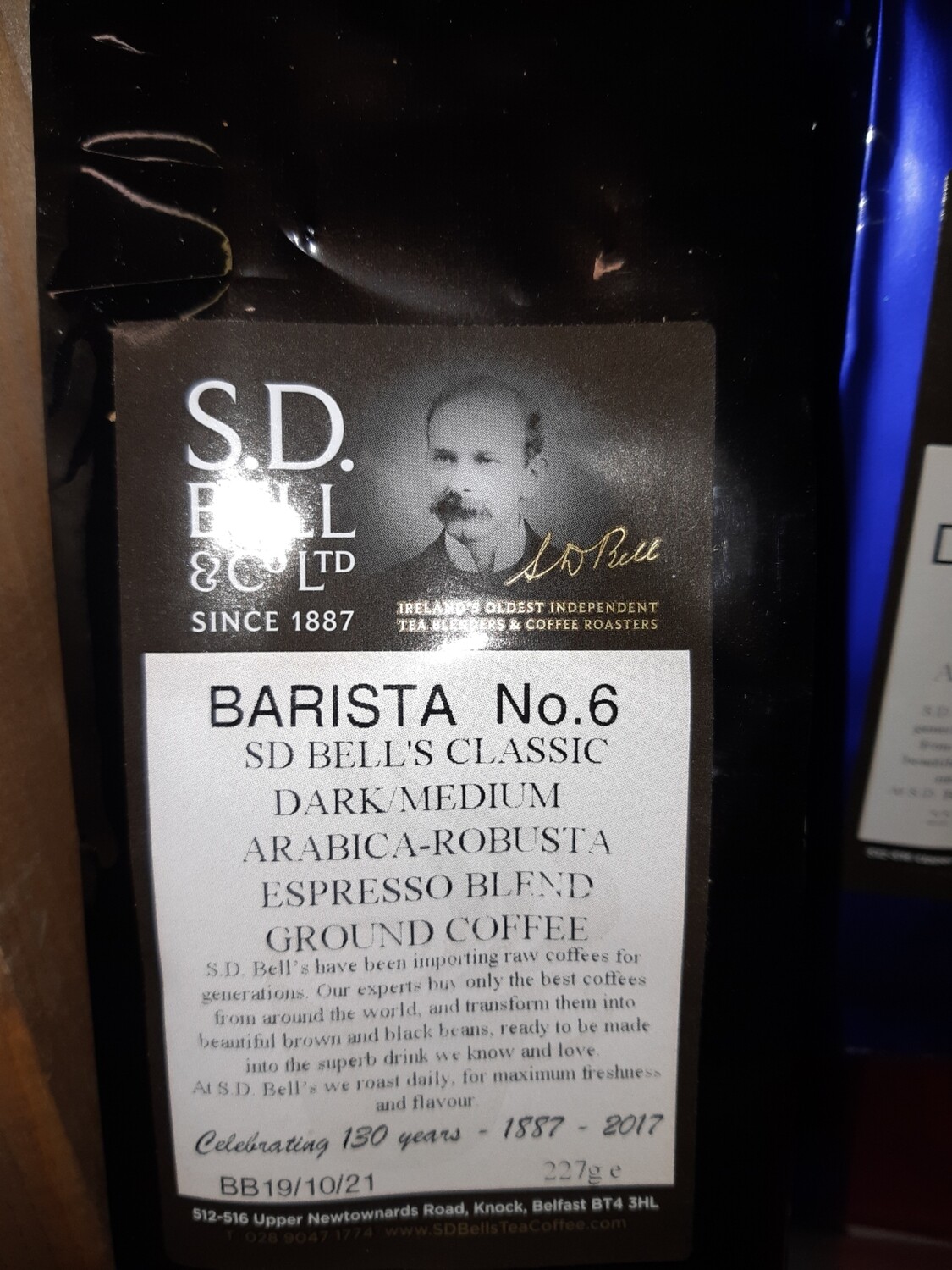 SD Bell Barista No 6 Medium Coffee Ground