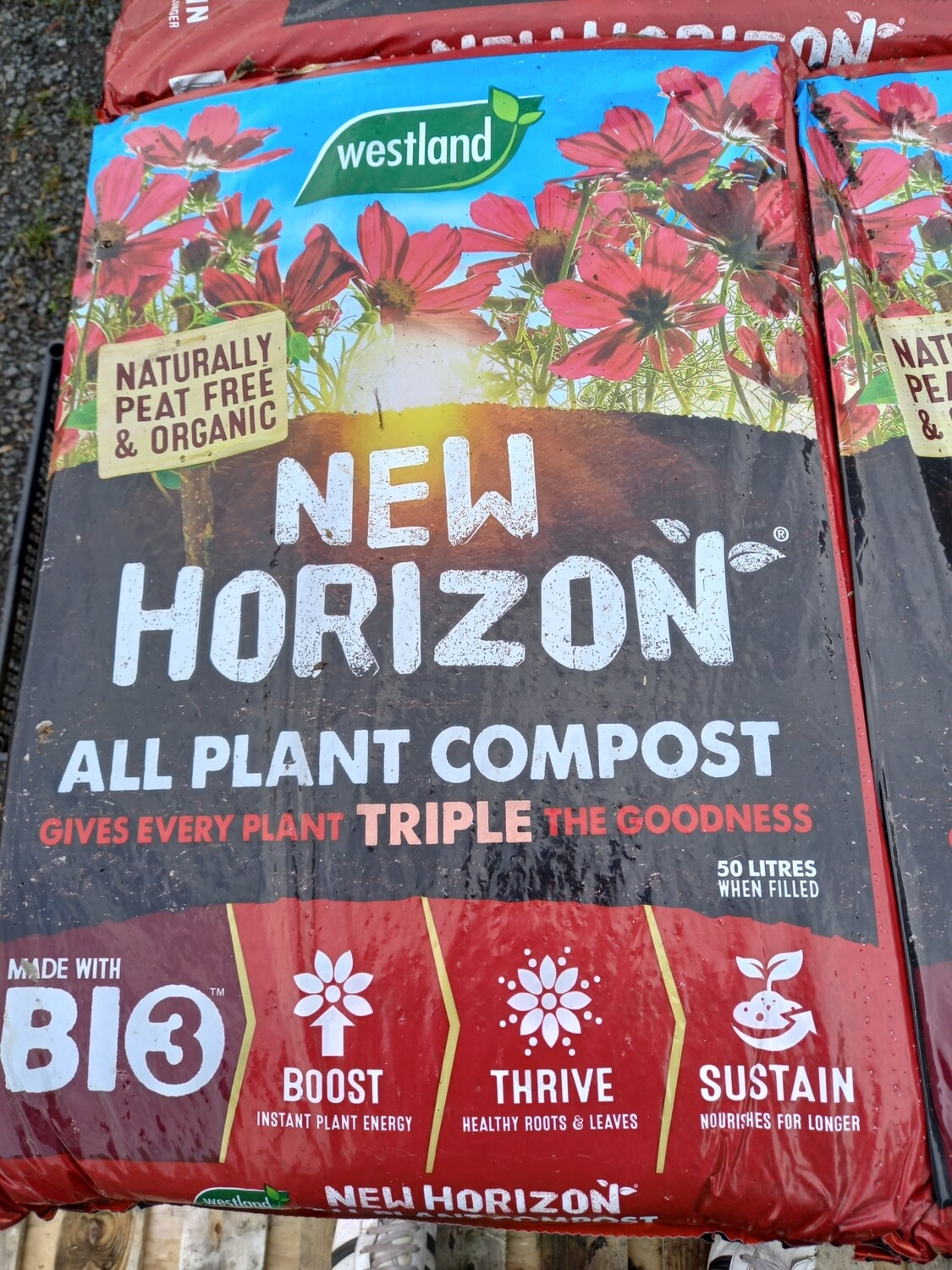 New Horizon Organic Peat Free Compost 50lt