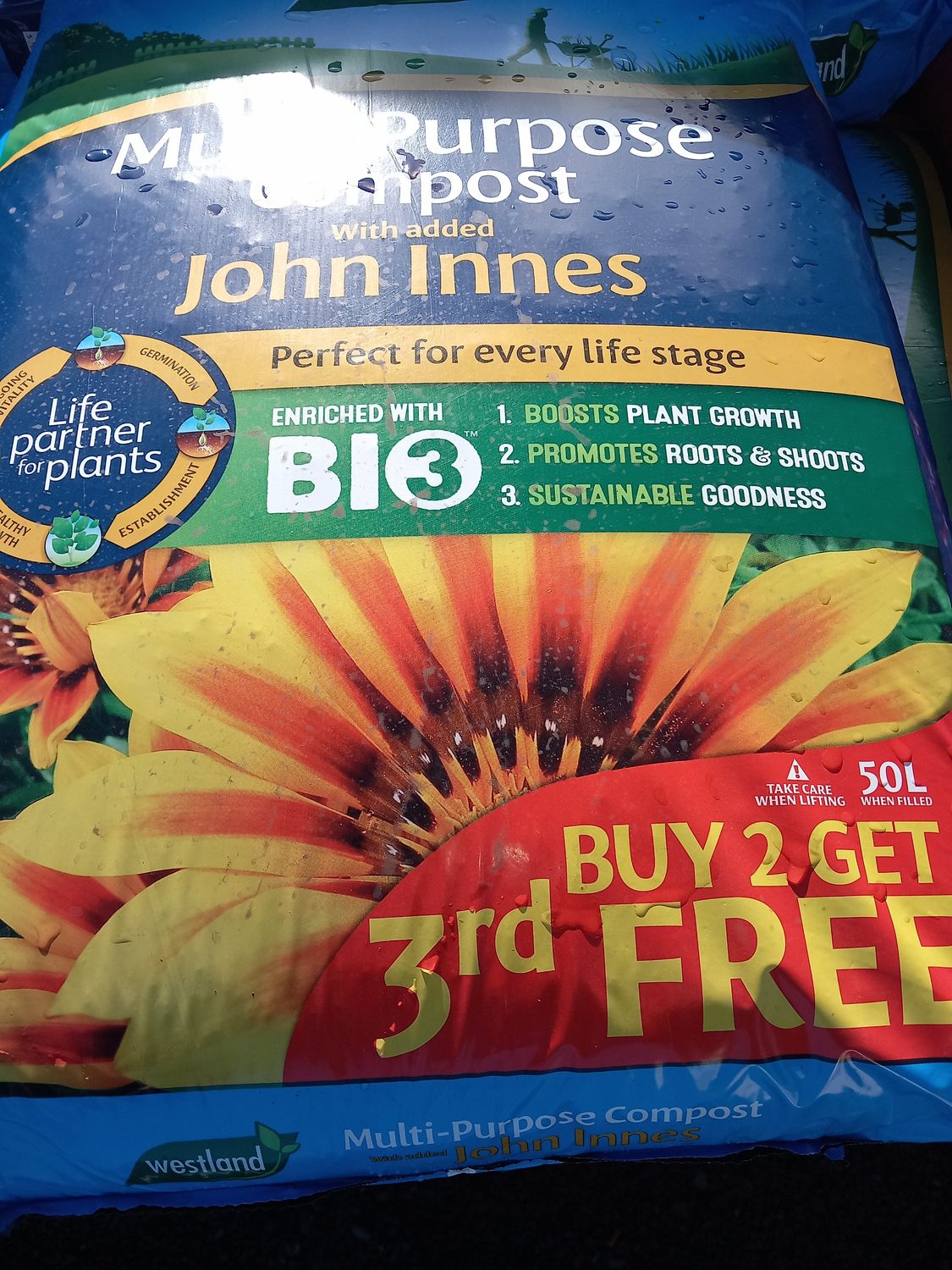 Multi purpose with added John Innes Compost. BUY 2 GET 1 FREE