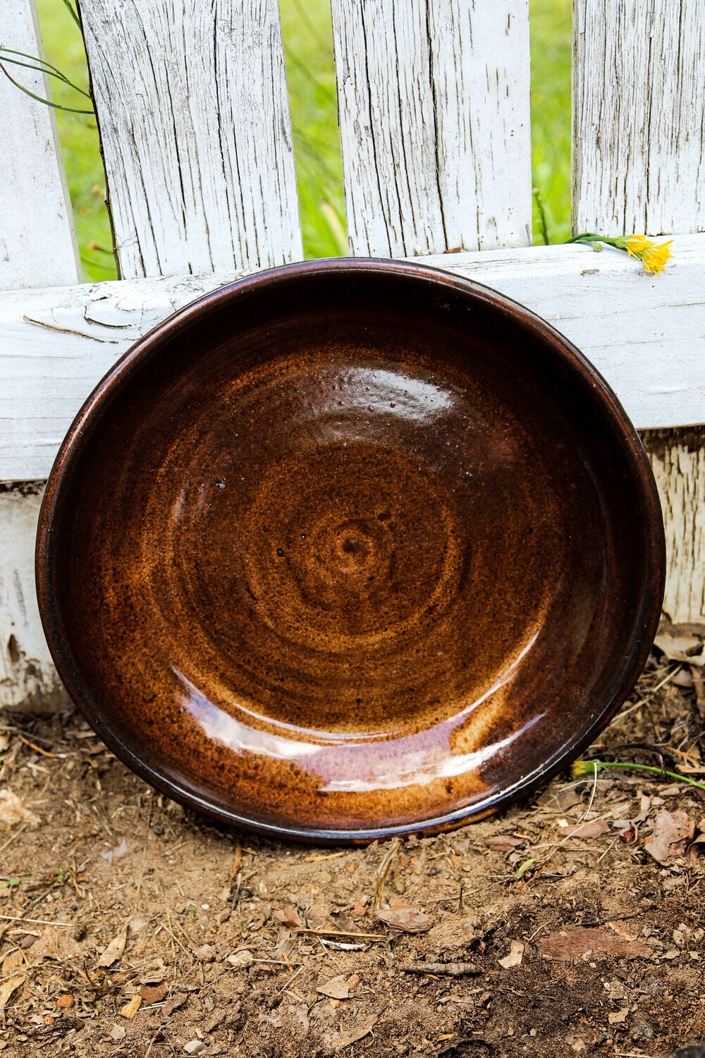 brown platter