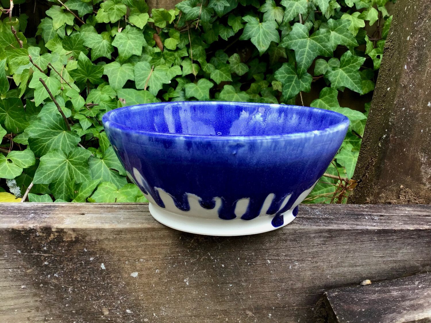 dark blue bowl