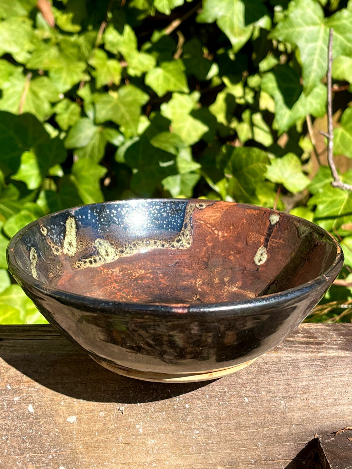 rustic brown bowl