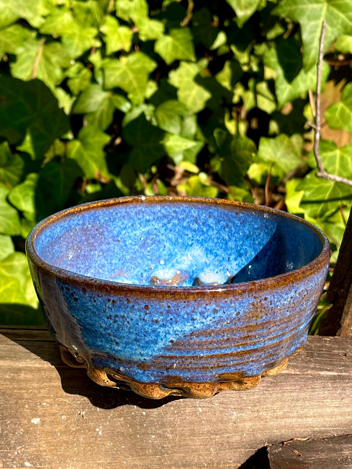 blue bowl