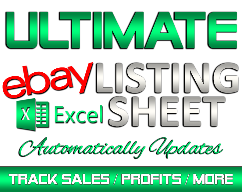 Excel eBay Listing Sheet to track sales, customers, and more!