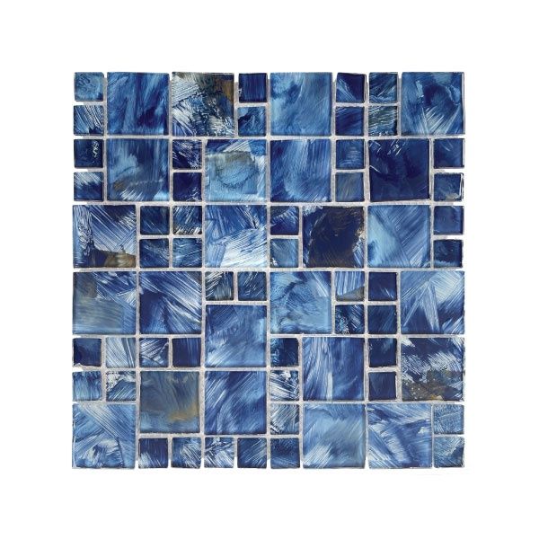 Glass Mosaic Blue Sky Mix