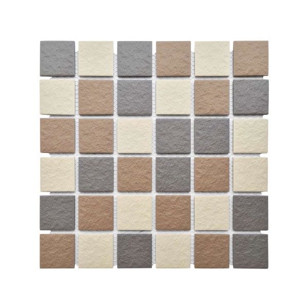 Porcelain Mosaic Grey &amp; Brown Mix