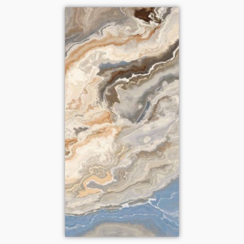 Santorini Glow Shiny Porcelain Floor Tile - 600 x 1200mm