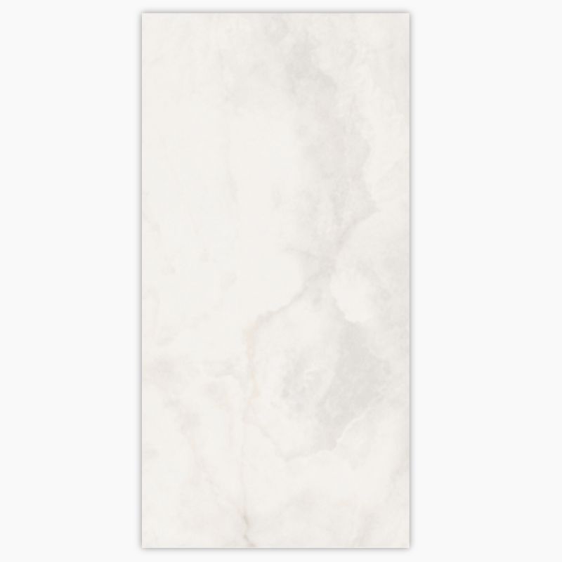 Venus White Shiny Porcelain Floor Tile - 600 x 1200mm
