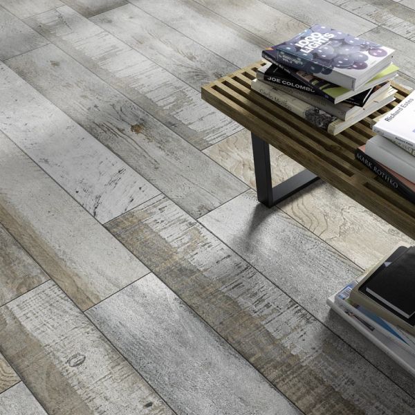 Ashenwood Matt Porcelain Floor Tile - 192 x 1200mm Ashenwood Matt Porcelain Floor Tile - 192 x 1200mm