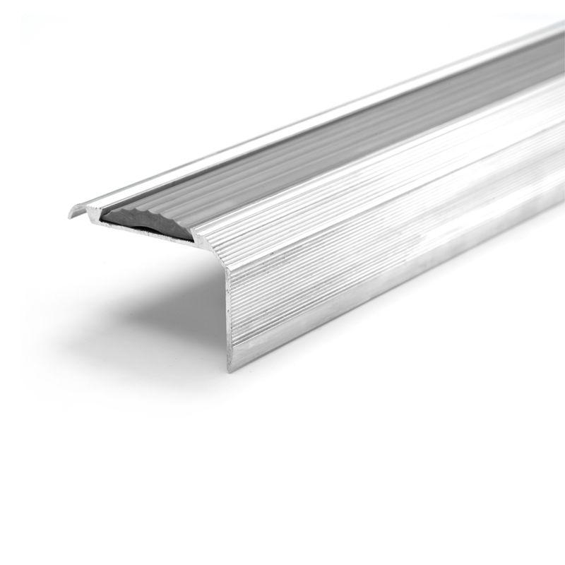 Falcon Aluminium Single Square Stair Edge Nosing - 3m Falcon Aluminium Single Square Stair Edge Nosing - 3m