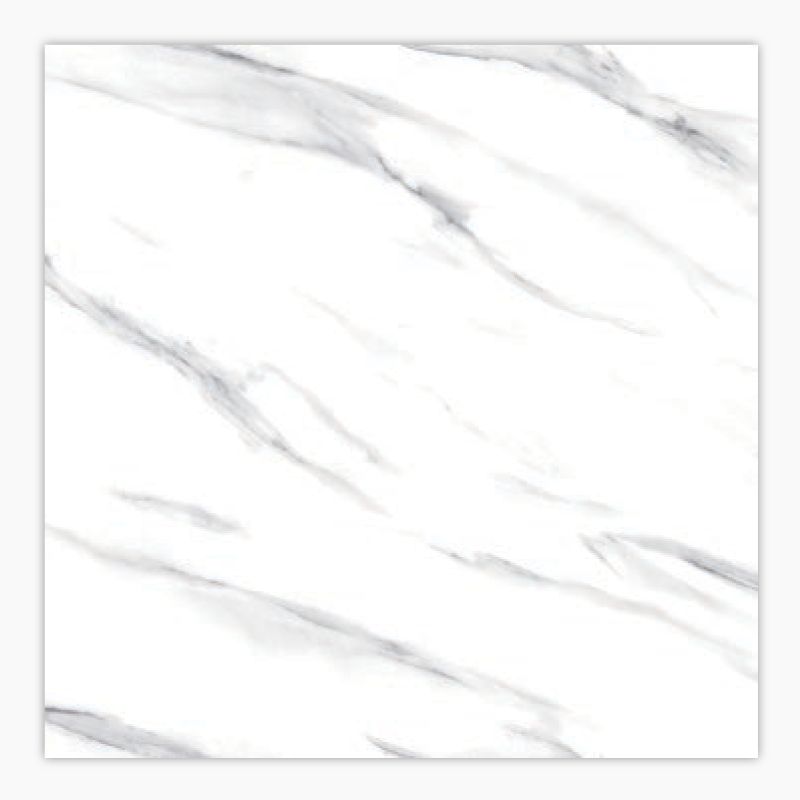 Carrara Artura Shiny Porcelain Floor Tile - 600 x 600mm
