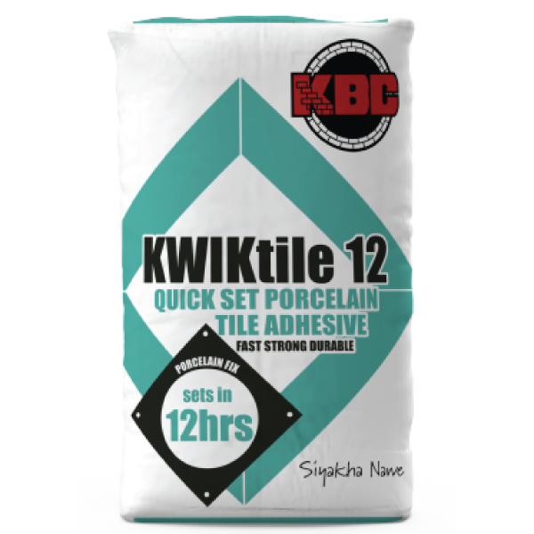 KWIKTILE 12 Hour Quick Set Porcelain Tile Adhesive - 20kg
