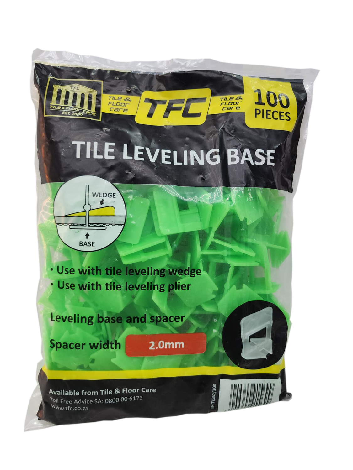 TFC Tile Levelling Base - 100's TFC Tile Levelling Base - 100's, Size: 2mm