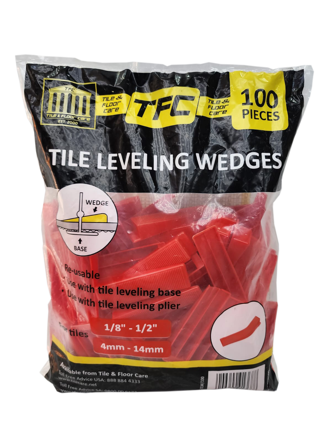 TFC Self Levelling Wedges - 100's TFC Self Levelling Wedges - 100's