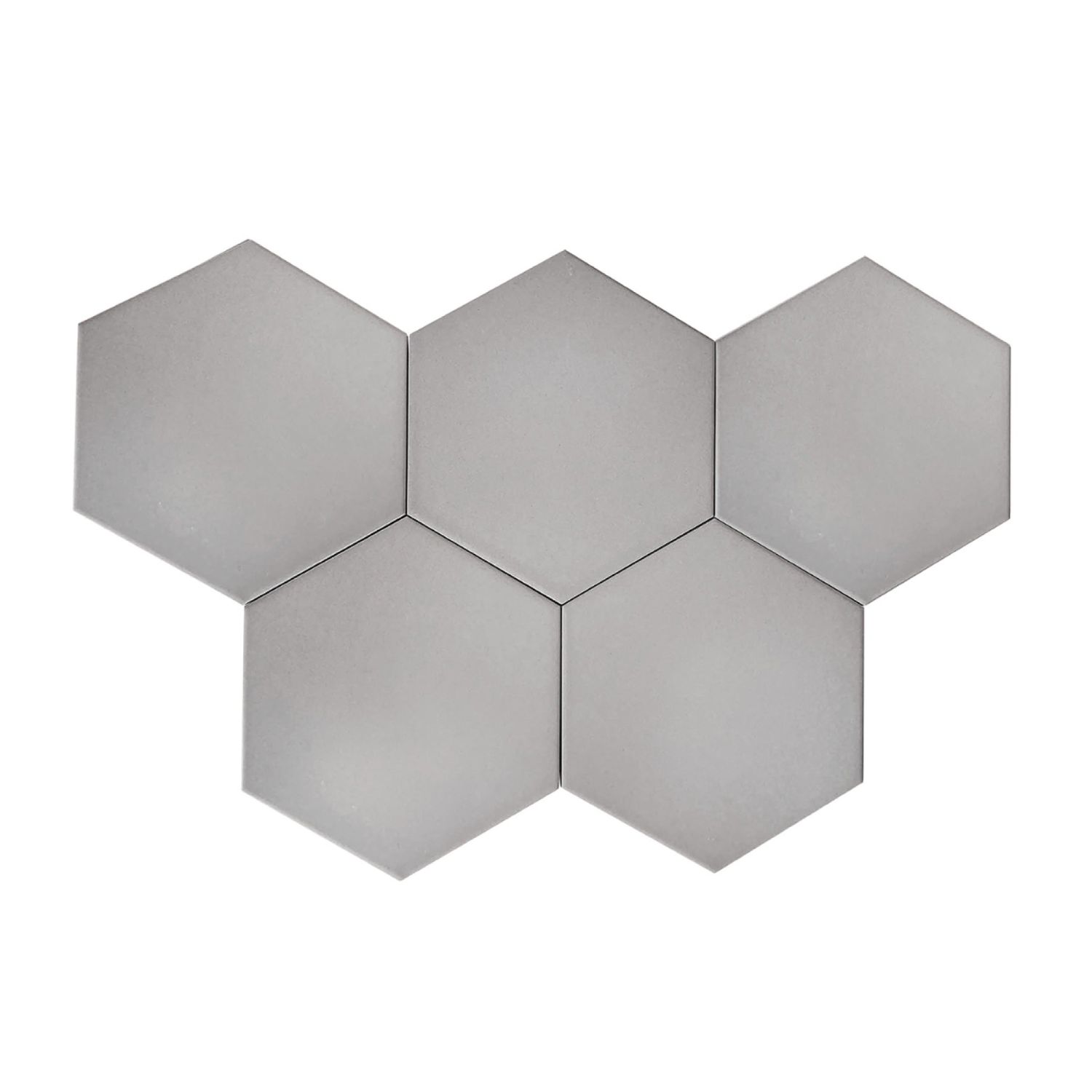 Porcelain Matt Hexagon Tile Light Grey Porcelain Matt Hexagon Tile Light Grey