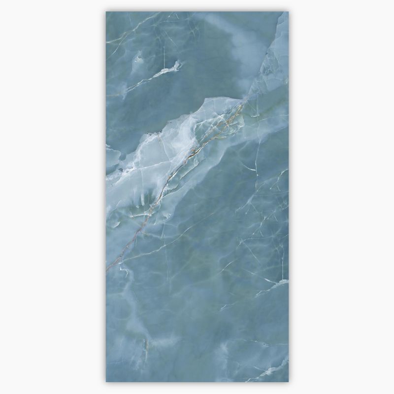 Pacific Green Shiny Porcelain Floor Tile - 600 x 1200mm