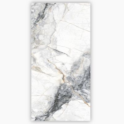 Glacier White Shiny Porcelain Floor Tile -  600 x 1200mm