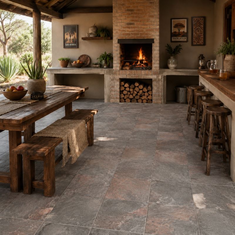 Oyster Natural Stone Slate Tile - 400 x 400mm Oyster Natural Stone Slate Tile - 400 x 400mm