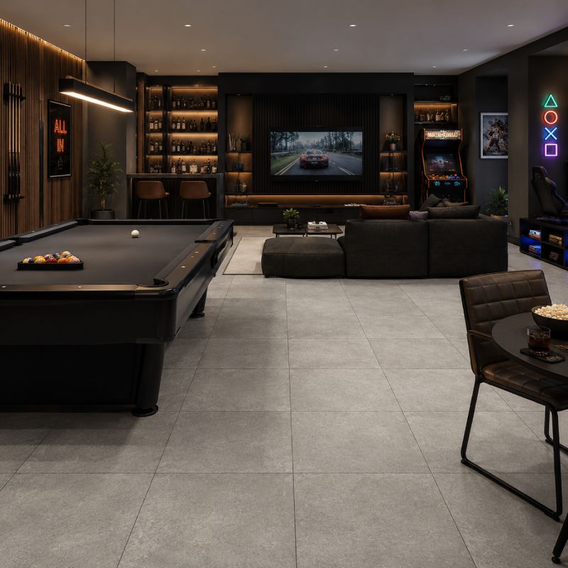 Pietra Griggio Matt Porcelain Floor Tile - 600 x 600mm