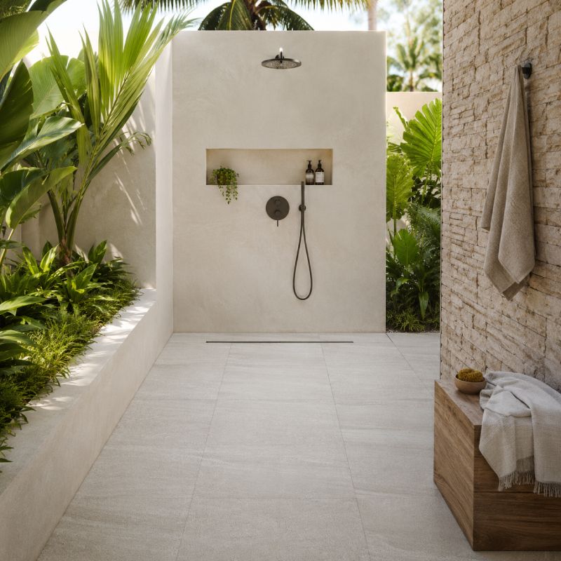 Silkstone Grey Slip-Resistant Porcelain Floor Tile - 600 x 600mm Silkstone Grey Slip-Resistant Porcelain Floor Tile - 600 x 600mm