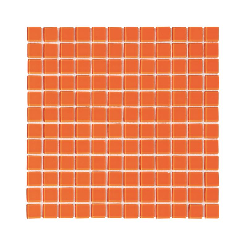 Glass Mosaic Tangerine 25 x 25 - 300 x 300mm