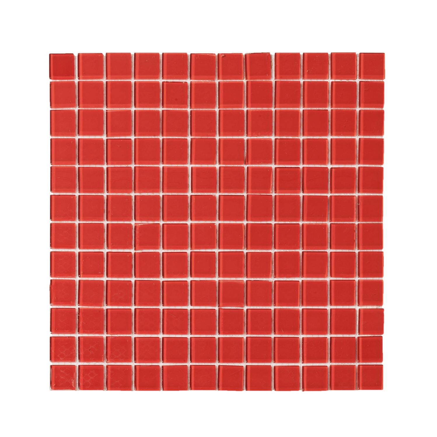 Glass Mosaic Cherry Red 25 x 25