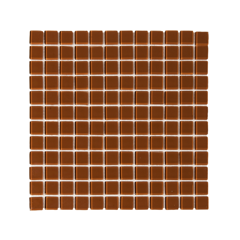Glass Mosaic Chestnut Brown - 300 x 300mm