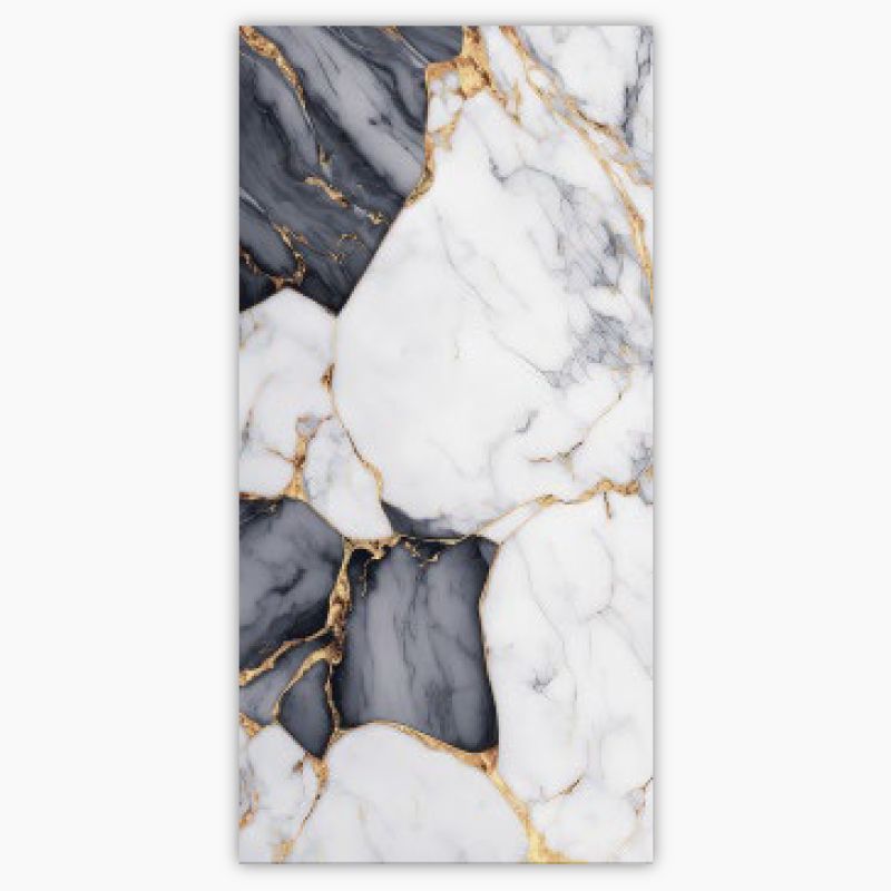 Onyx Gold Shiny Porcelain Floor Tile - 600 x 1200mm
