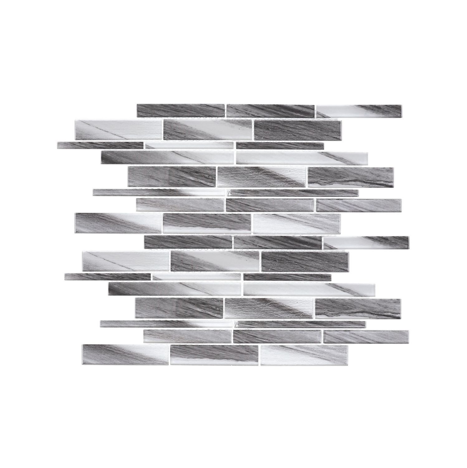 Glass Mosaic Linear Smoke