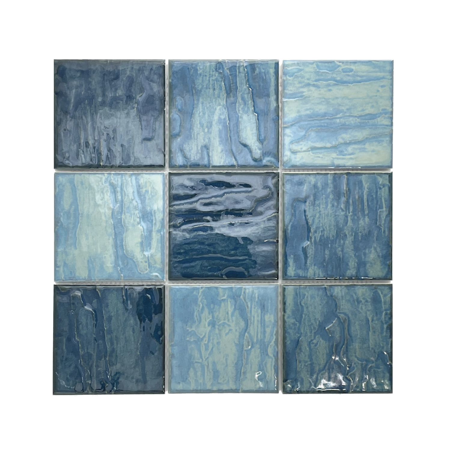 Porcelain Mosaic Ocean Blue Mix